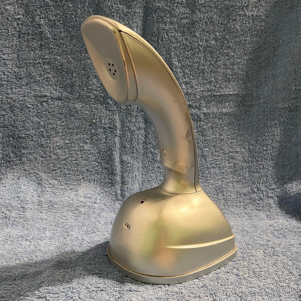 Vtg Eureka Phone Silver Cobra Style Retro Novelty Touch Tone Prop Kitsch 1980s